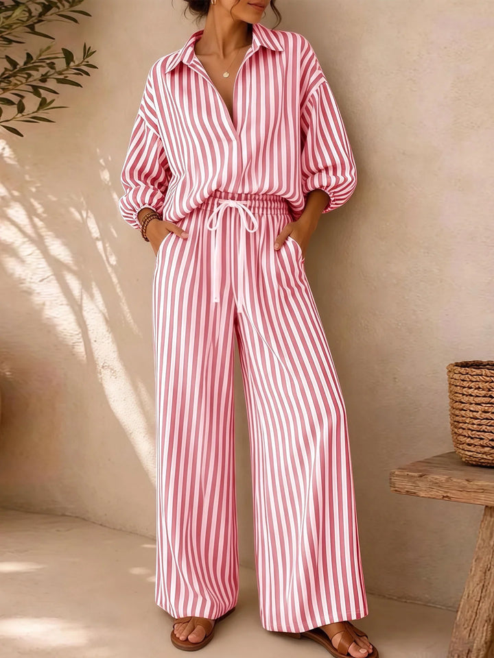 Shayla Striped Two-Piece Set