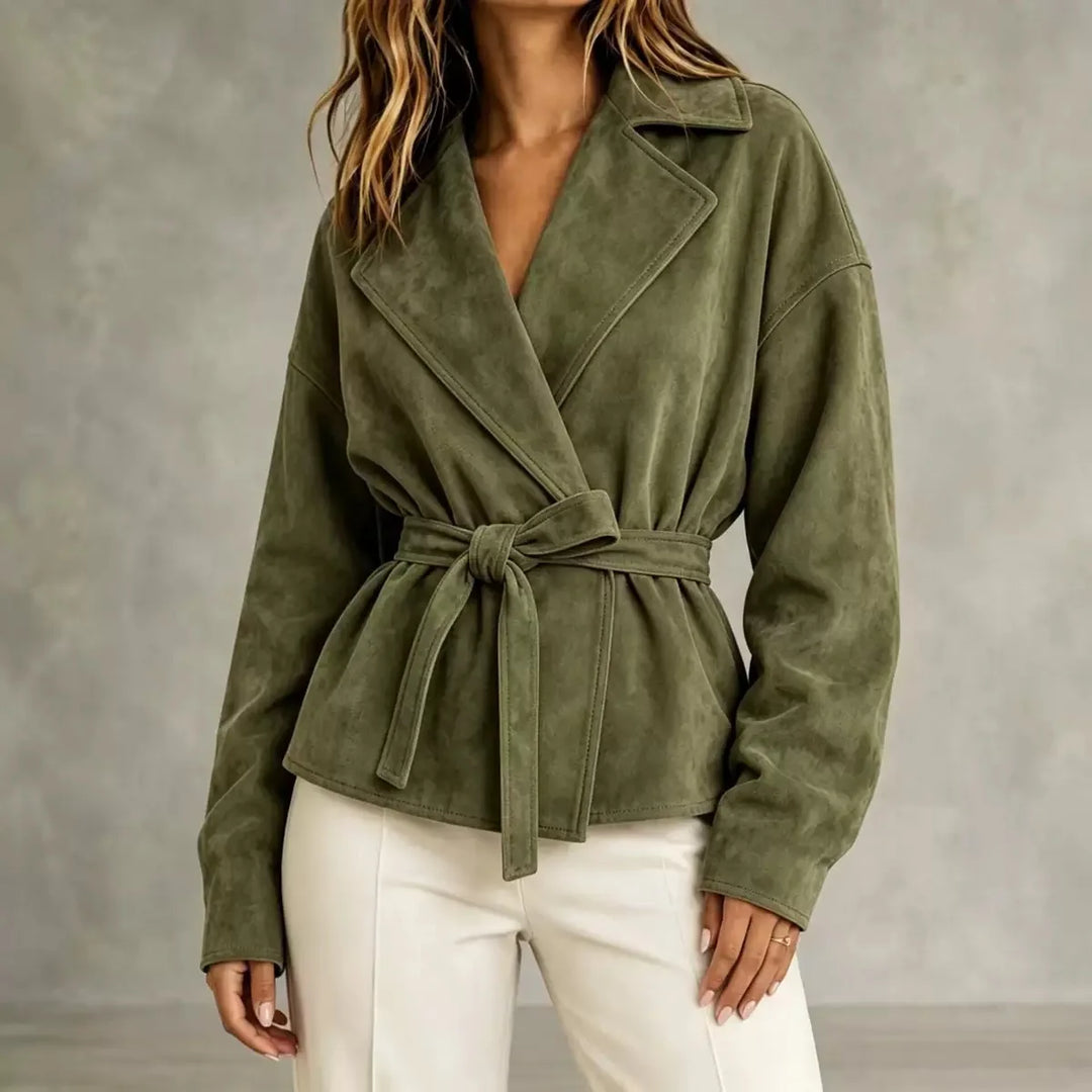 Marlena Lapel Wrap Jacket