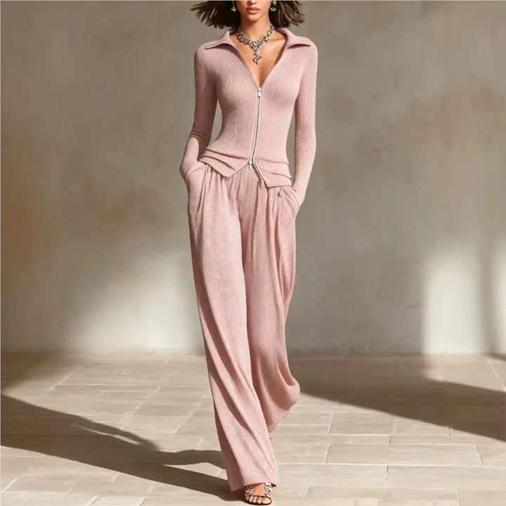 Odalys Zip Front Pant Set