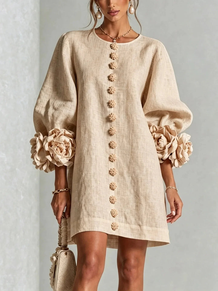 Serena Floral Cuff Mini Dress