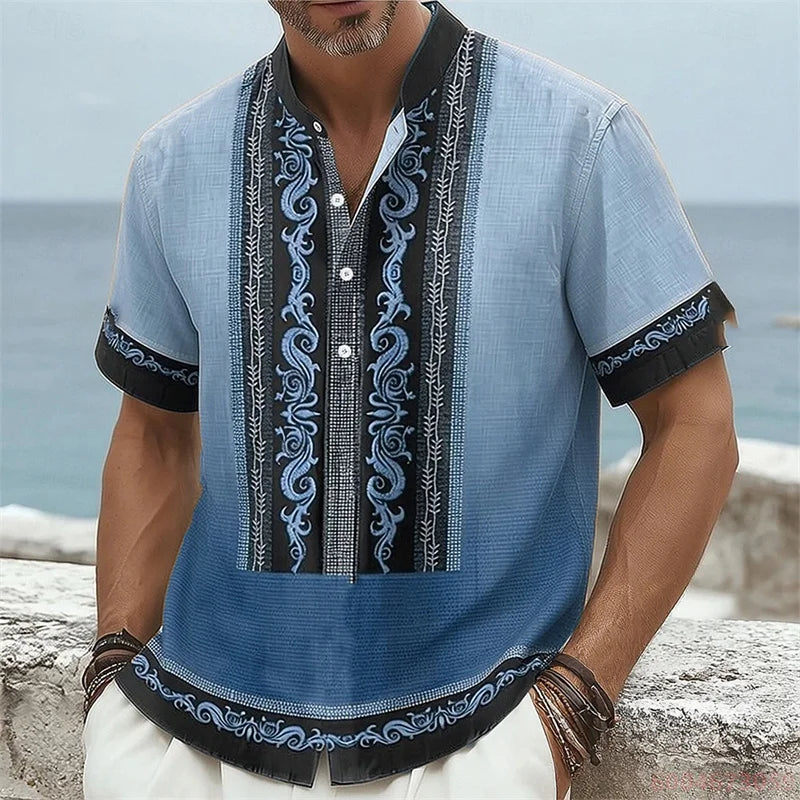 Zachary Short Sleeve Linen Shirt