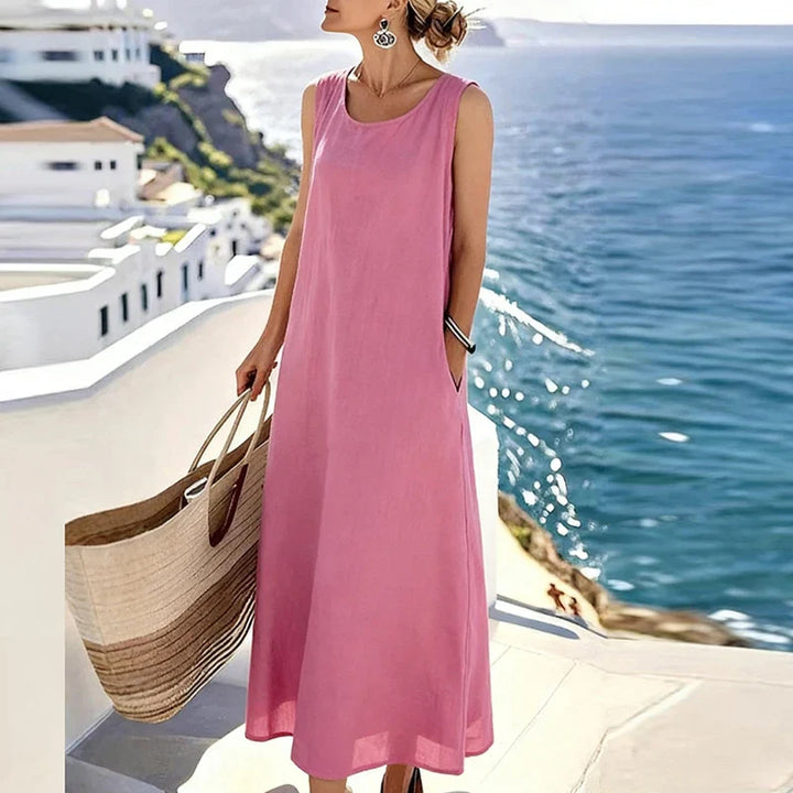 Lucelia Elegant Sleeveless Maxi Dress