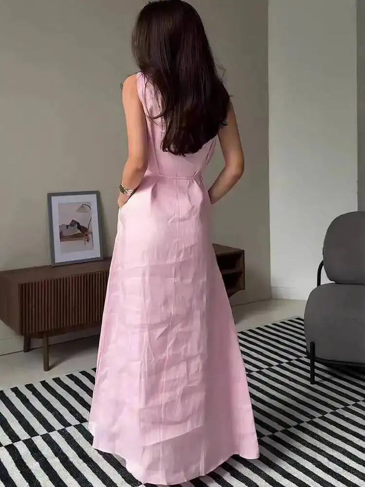 Melina Waist Tie Maxi Dress