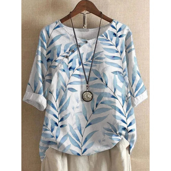 Amber Relaxed Linen Blouse