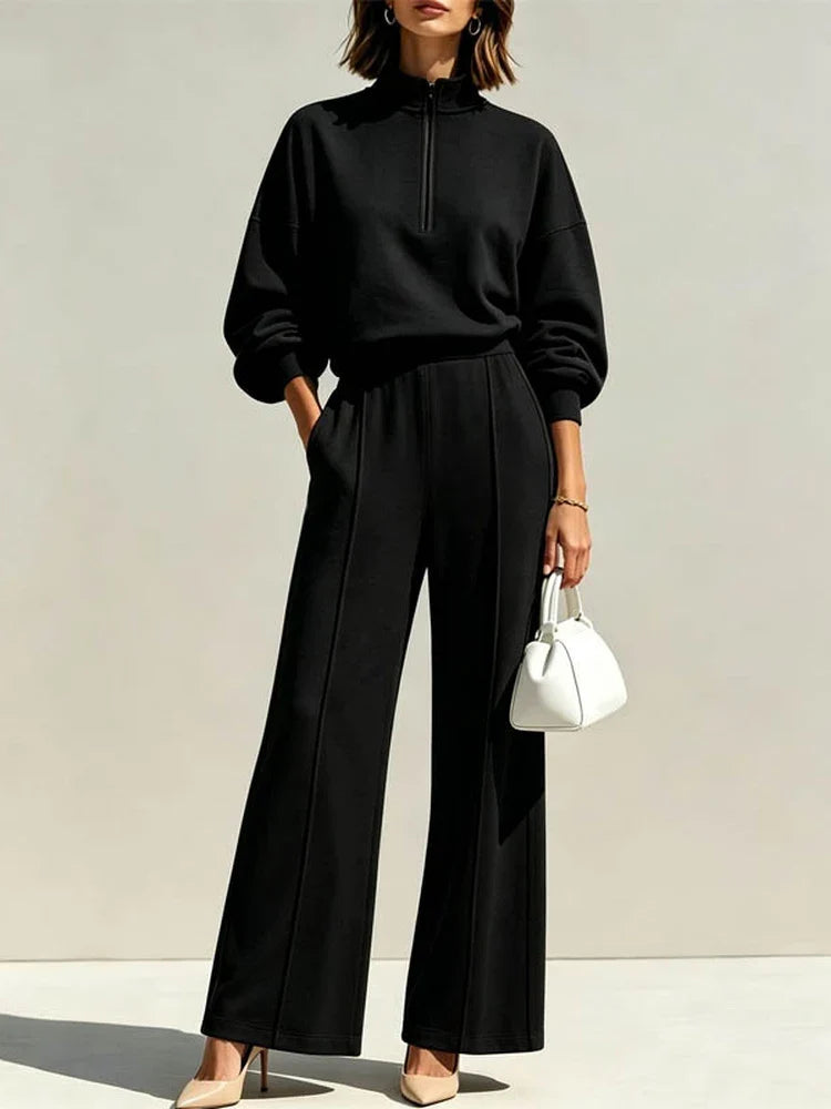 Eugenie Quarter Zip Travel Set