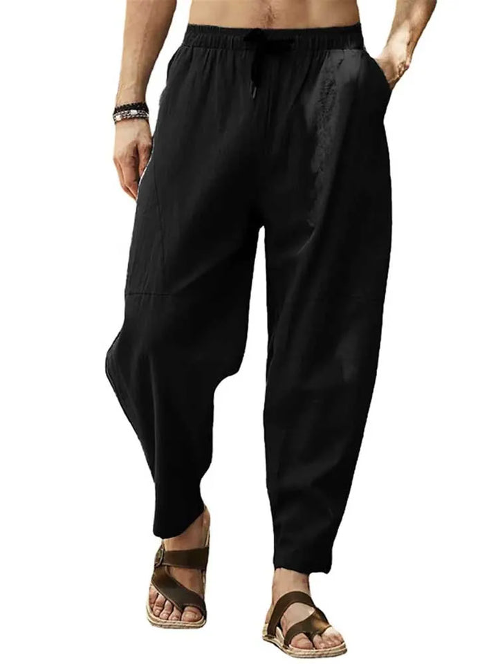 Hudson Relaxed Fit Drawstring Tapered Trousers