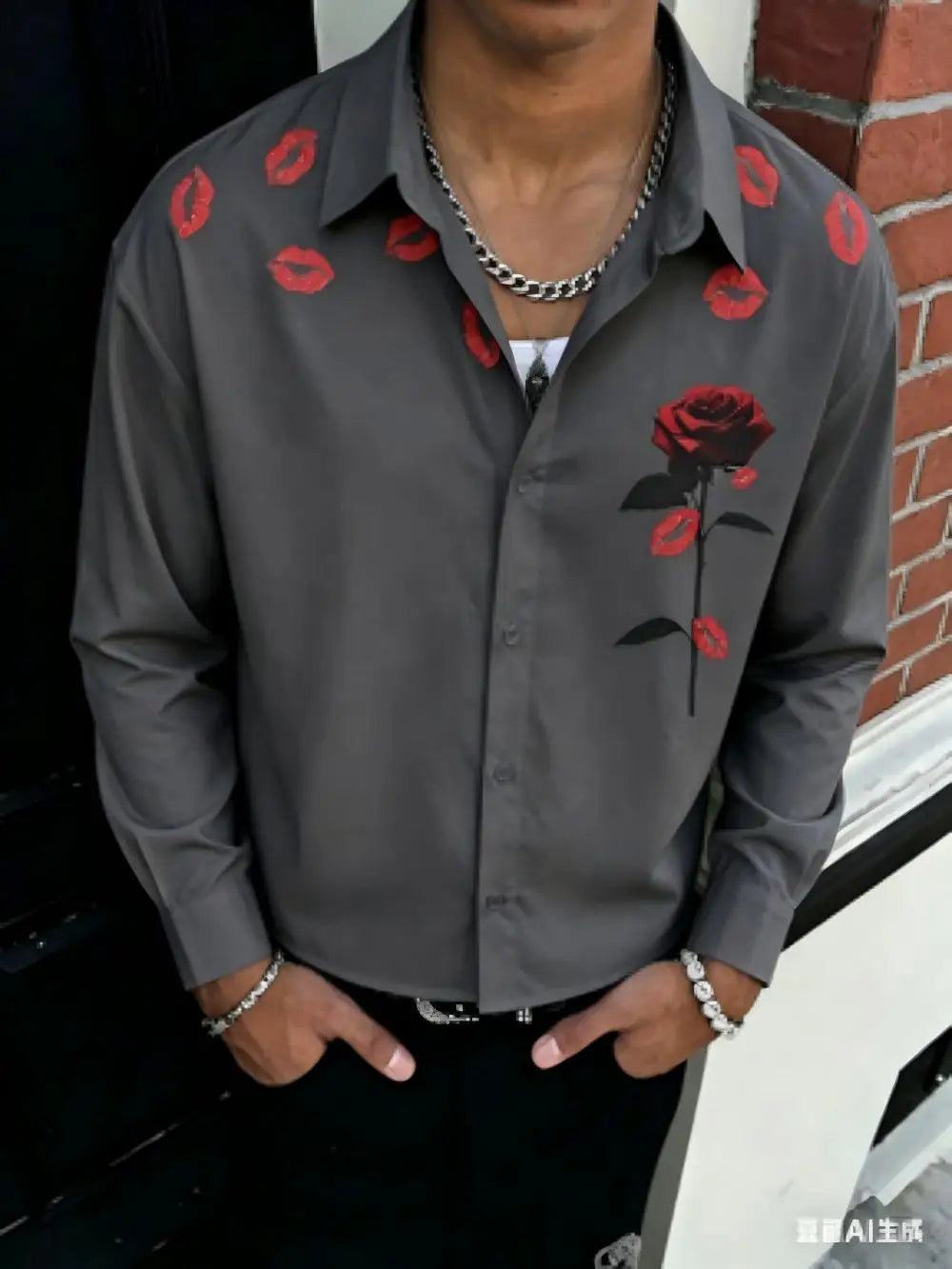 Aaron Graphic Button Front Shirt