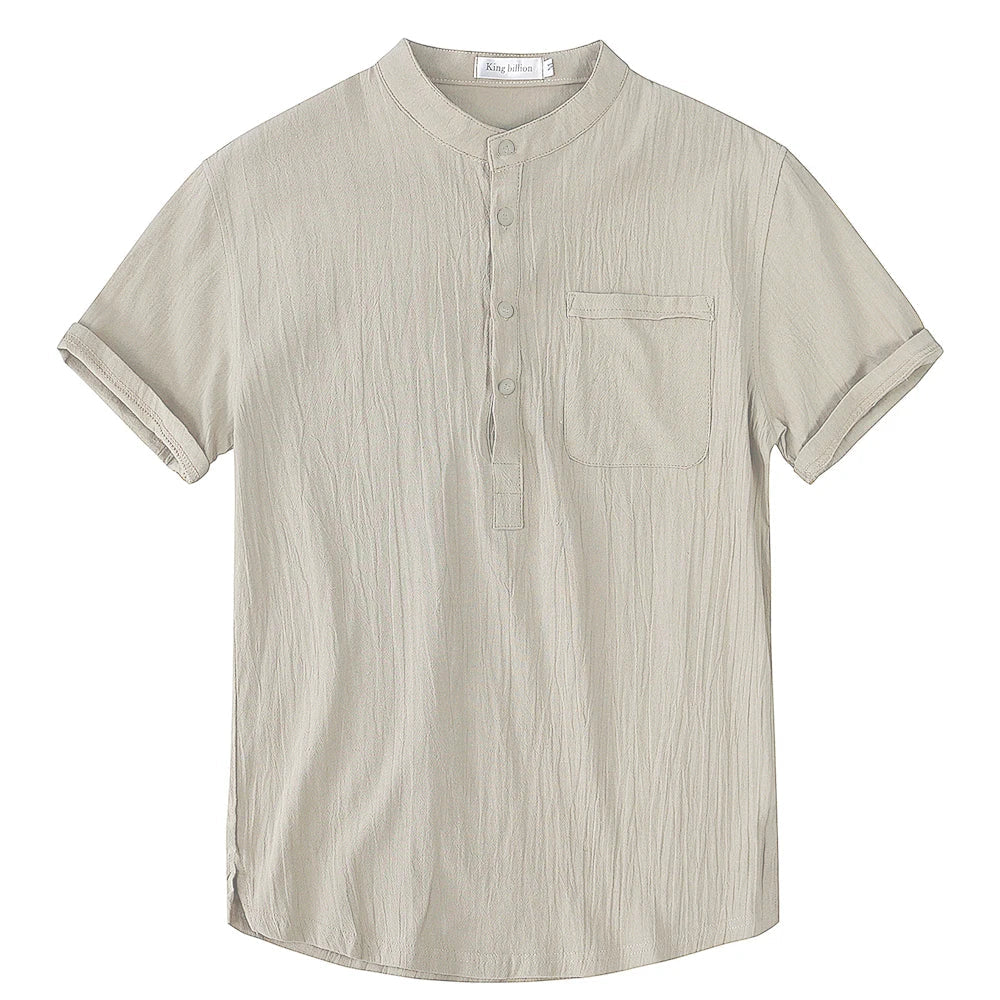 Davin Short Sleeve Henley Shirt
