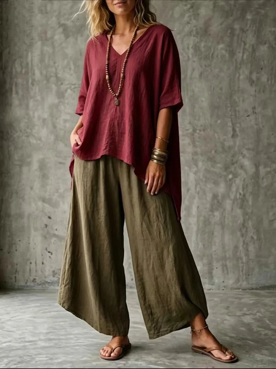 Anneliese Linen Blend Co-Ord Set