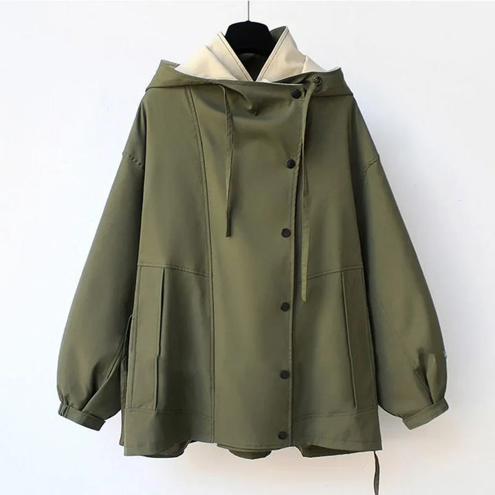 Calliope Contrast Collar Trench