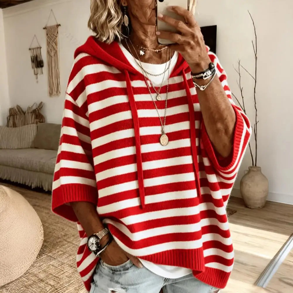 Simone Drawstring Hood Sweater