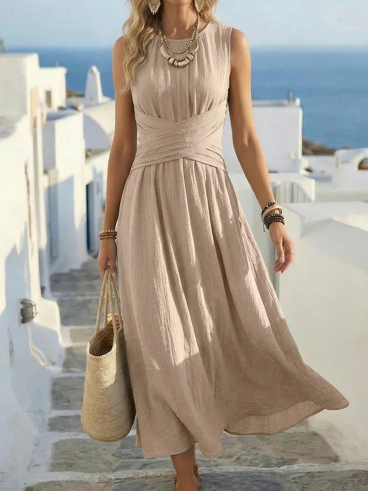 Arabella Ruched Waist Maxi Dress