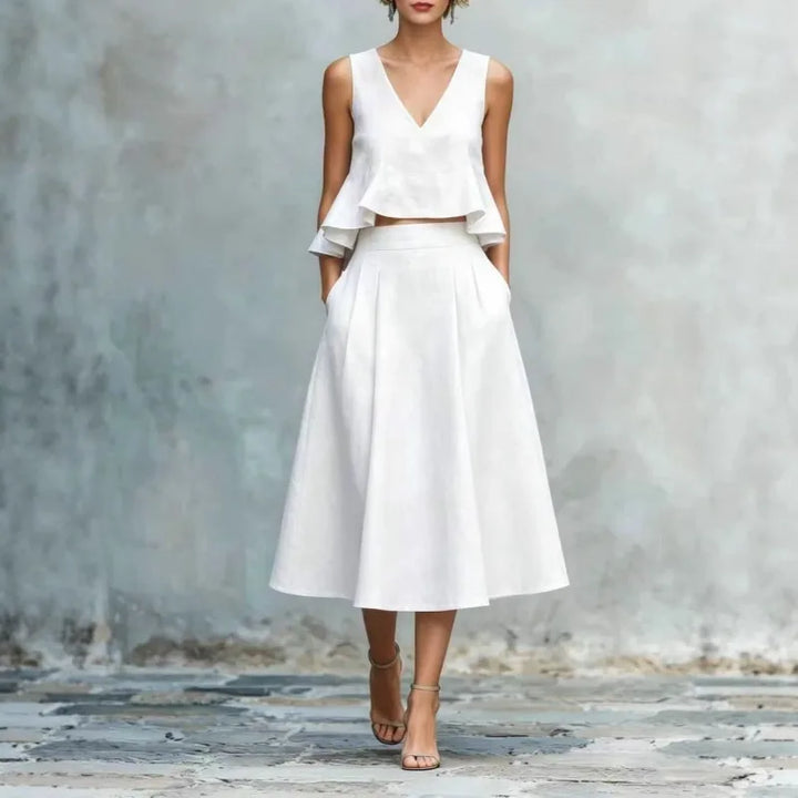 Alivia Ruffle Linen Set