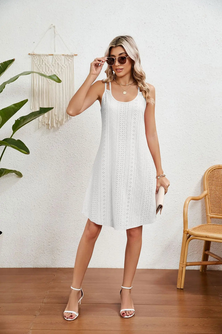Janella Sleeveless Casual Mini Dress