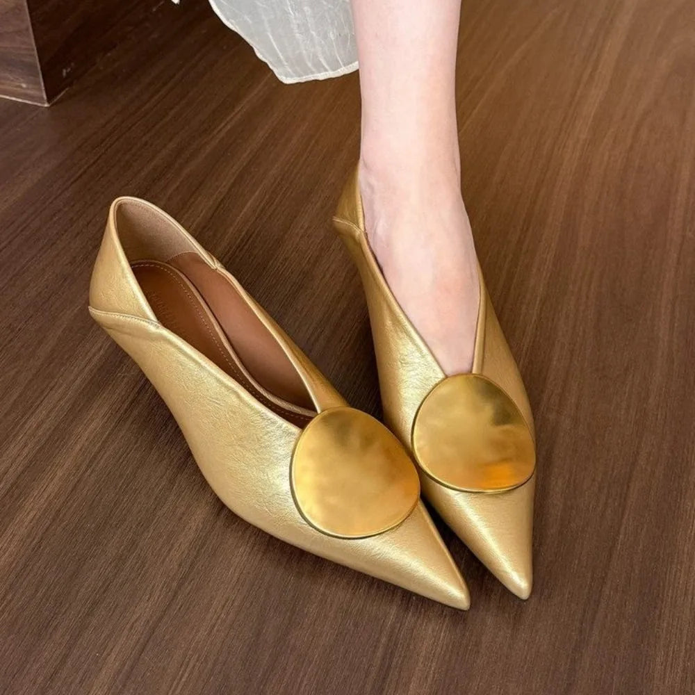 Arabella Comfortable Pointed Toe Low Heels
