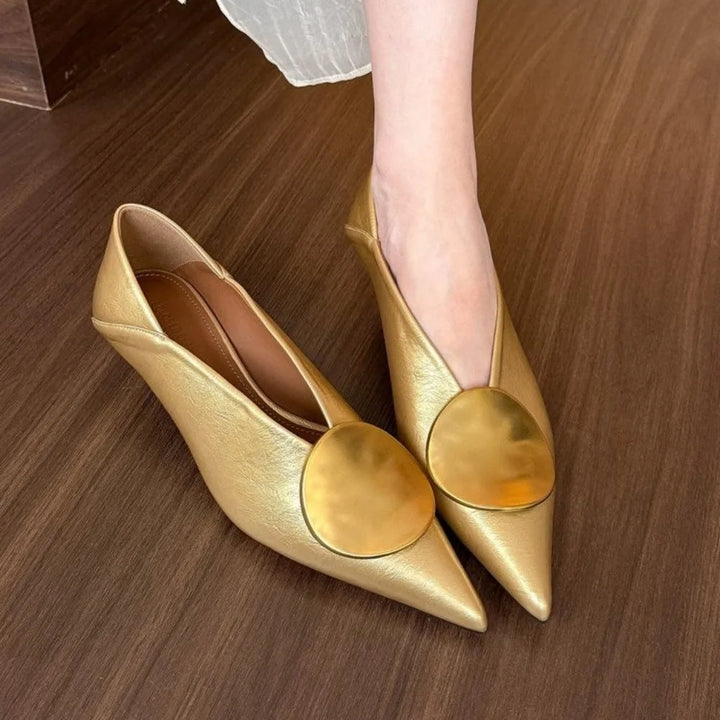 Arabella Comfortable Pointed Toe Low Heels