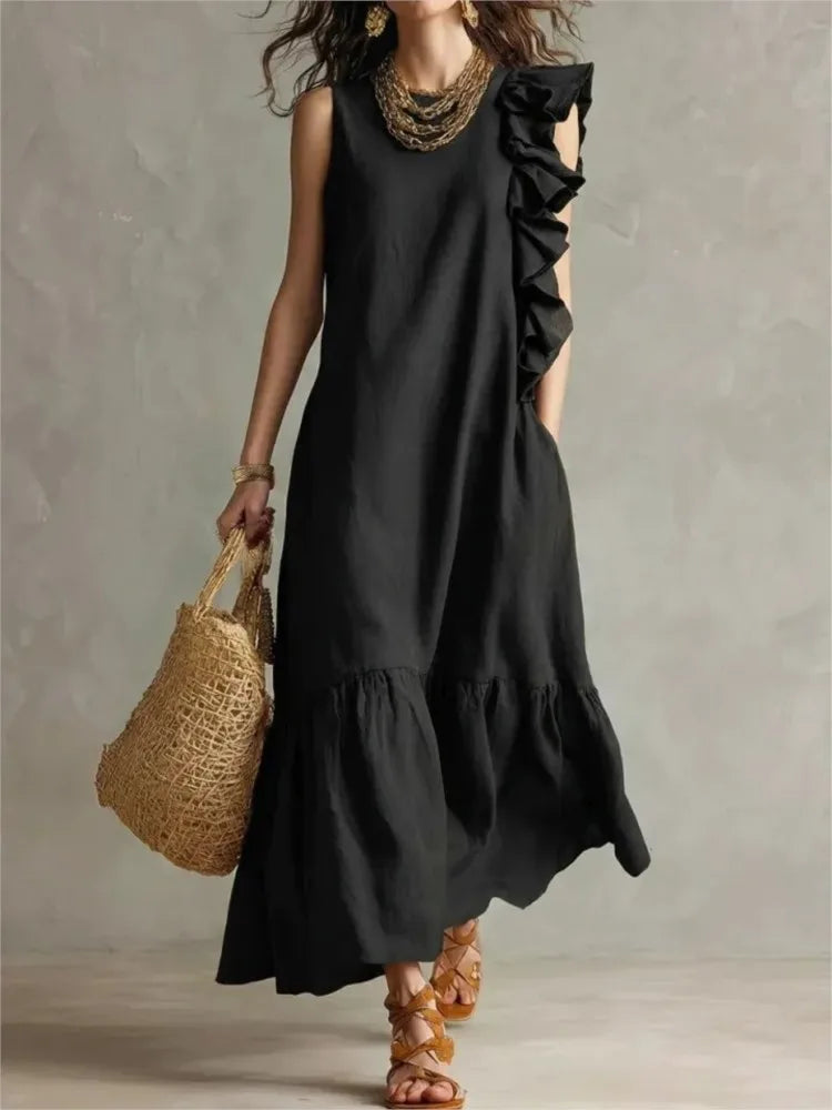 Lilliana Ruffle Maxi Dress