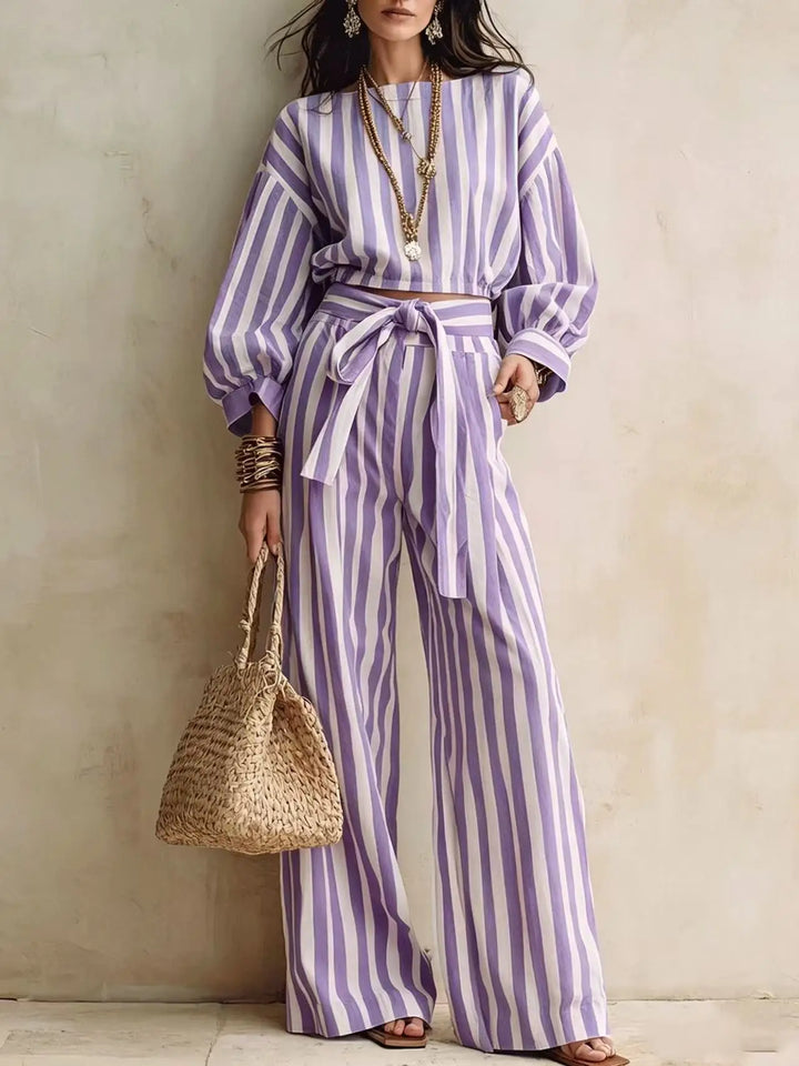Abril Striped Matching Set