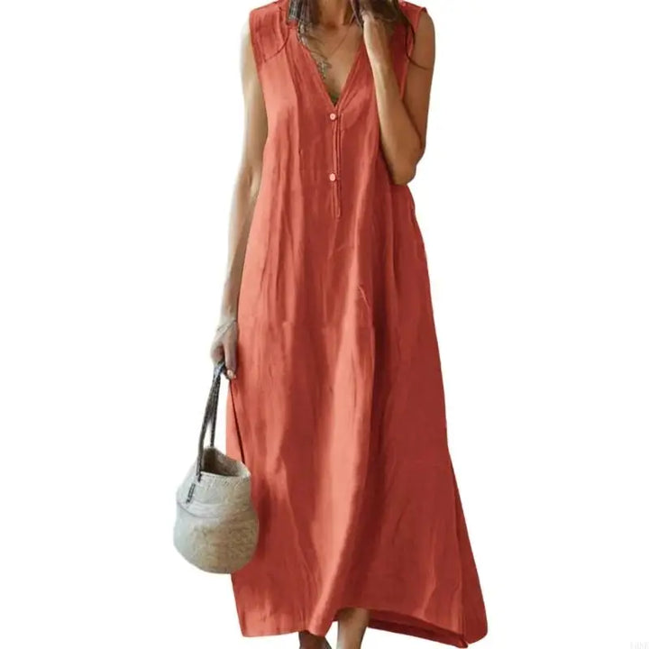 Kennedy Relaxed Linen Maxi Dress