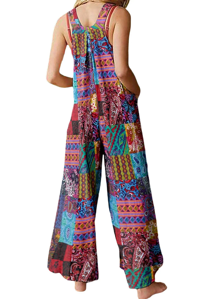 Emery Boho Print Wide Leg Jumpsuit