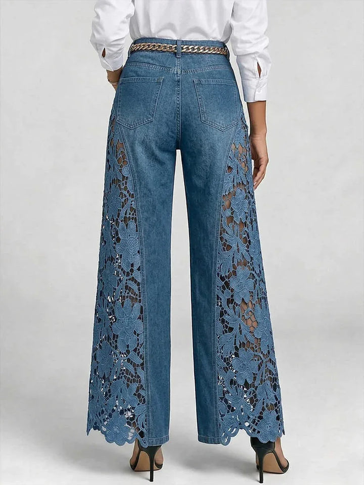 Katelynn Floral Lace Wide Leg Pants