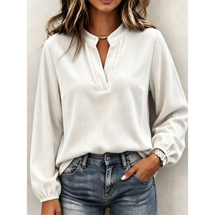 Briar Notched Neck Blouse