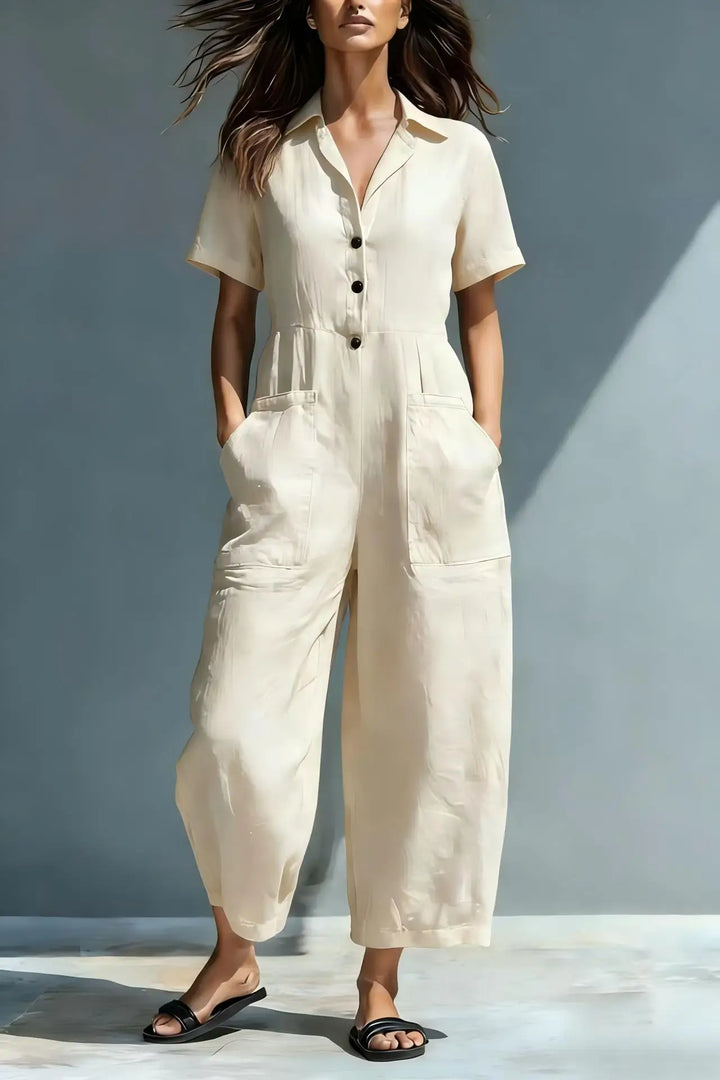 Tullia Elegant Relaxed Wide Leg Jumpsuit