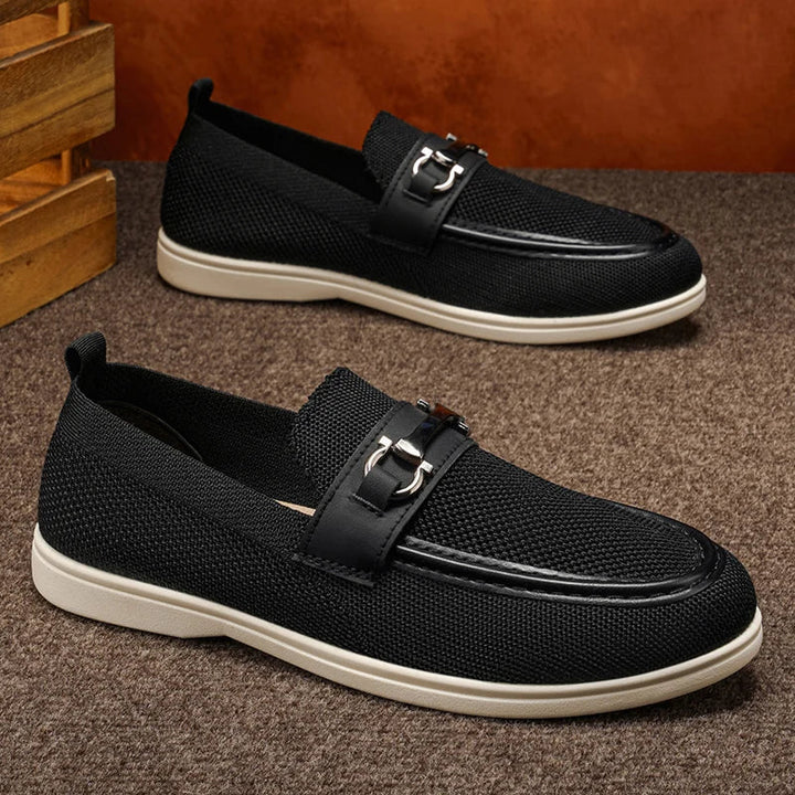 Luciano Breathable Knit Loafers