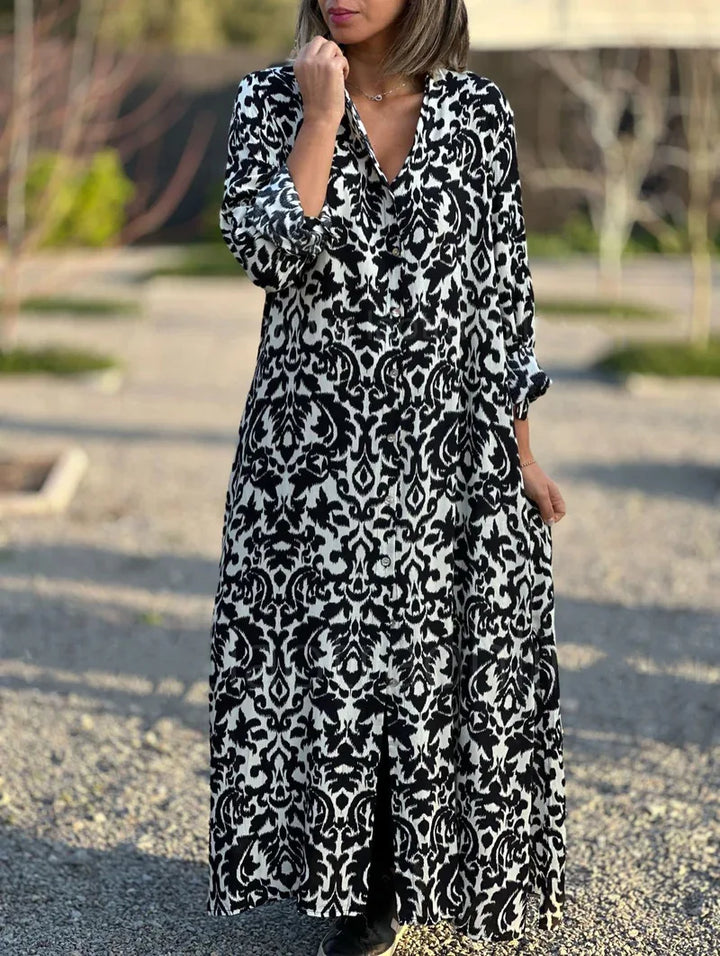 Avaline Relaxed Bohemian Maxi Dress