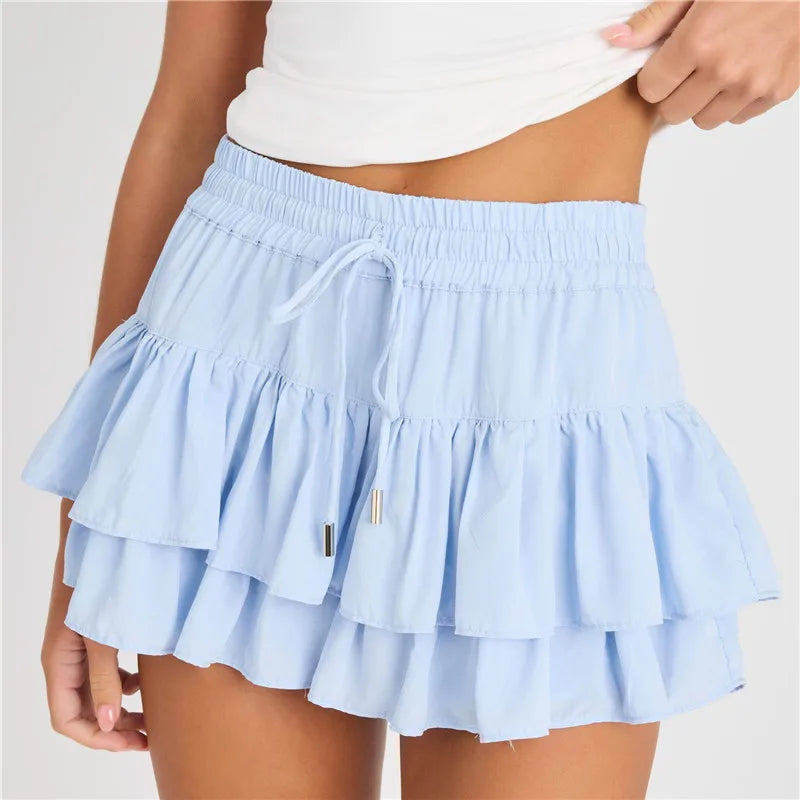 Bethany Summer Mini Ruffle Skirt