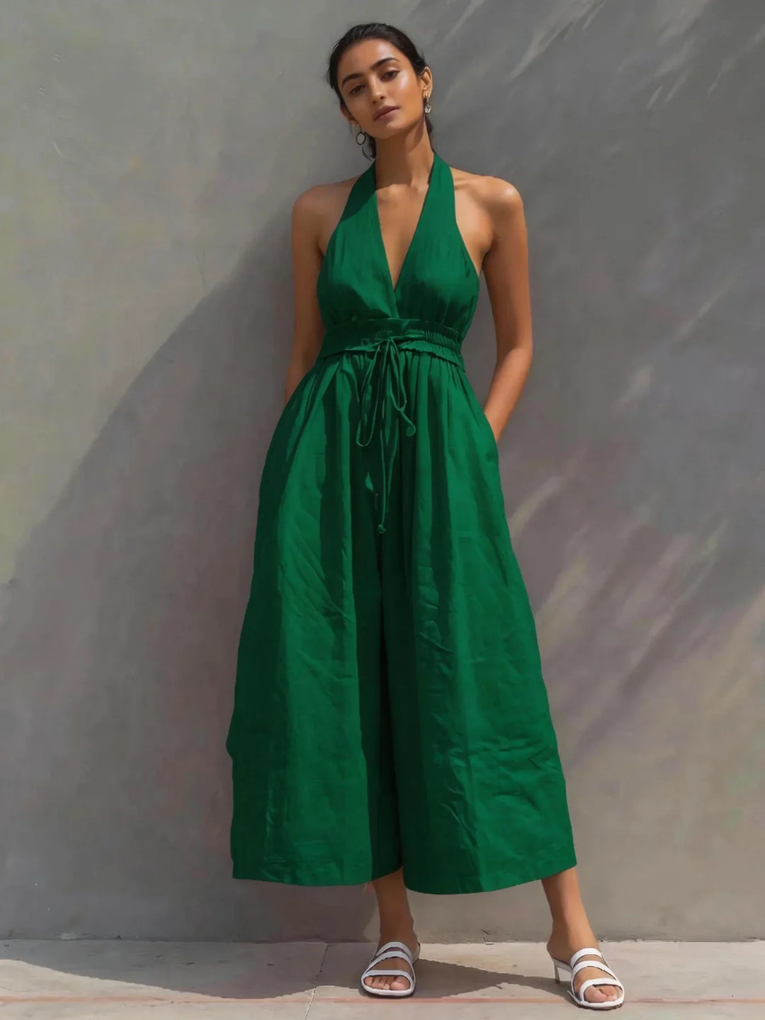 Yasmine Halter Neck Jumpsuit