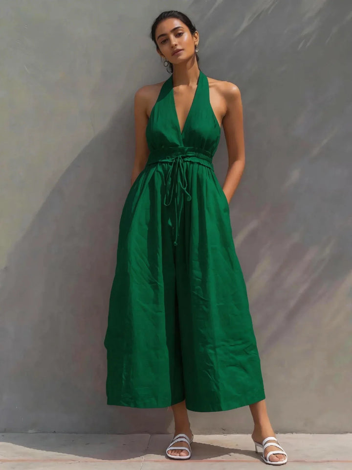 Yasmine Halter Neck Jumpsuit