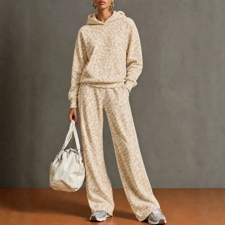 Marlowe Leopard Print Sweatsuit