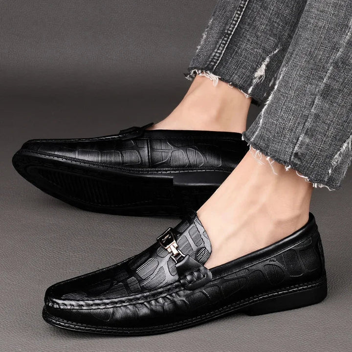 Newport Slip On Leather Moccasins