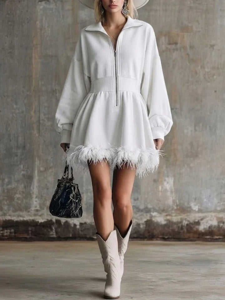 Larkin Half Zip Mini Dress