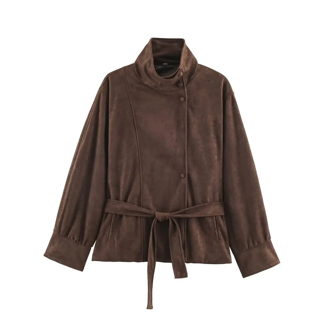 Palmerina Belted Funnel Jacket