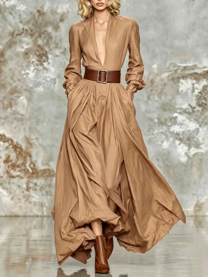 Michelle Ruched Waist Maxi Dress