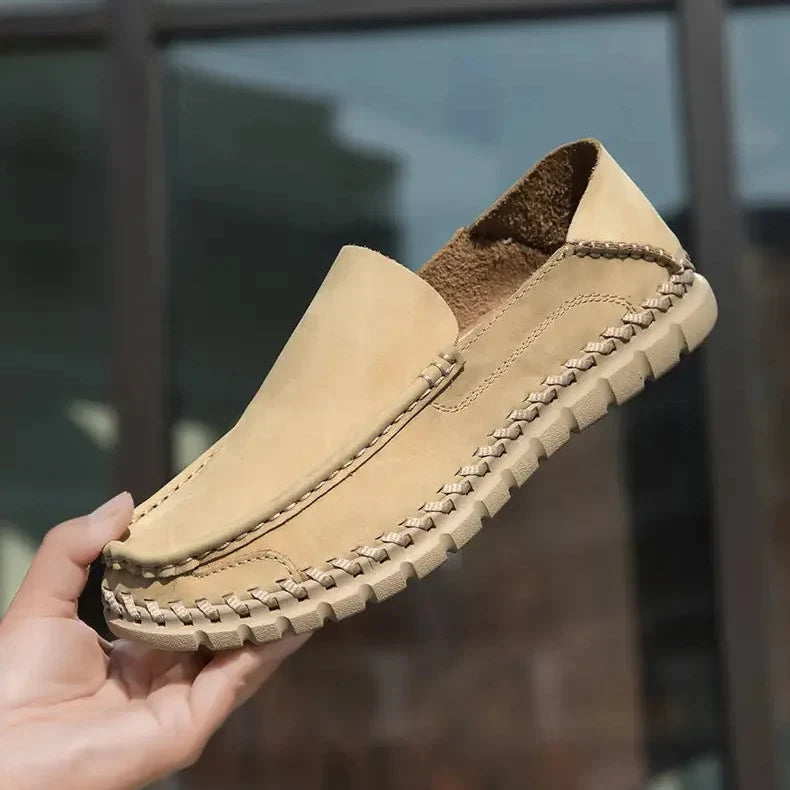 Dylan Leather Slip On Moccasins