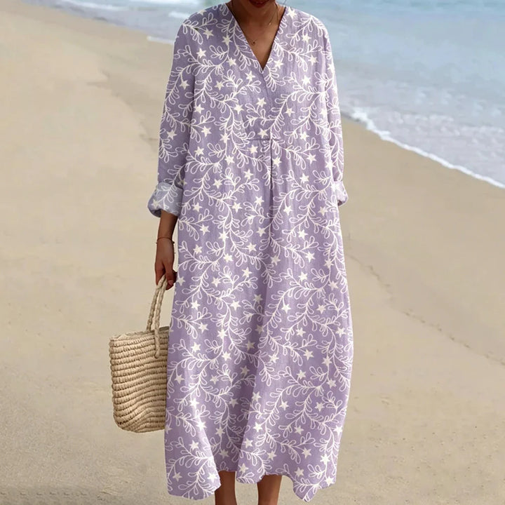 Elisia Boho Print Maxi Dress