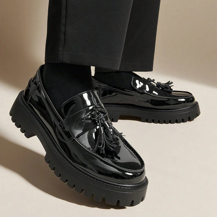 Hensen Leather Tassel Loafers