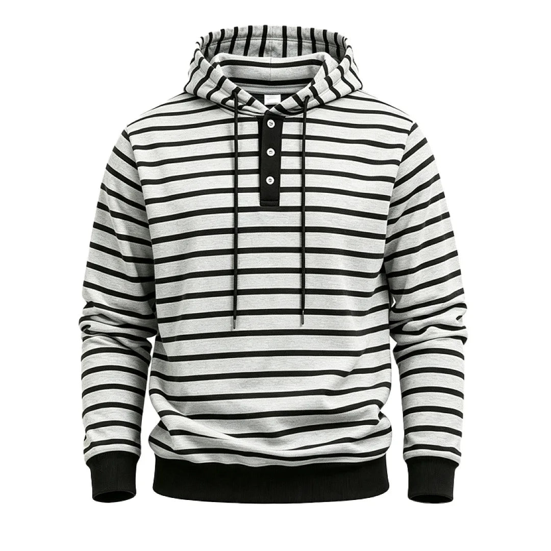 Sterling Button Placket Hoodie