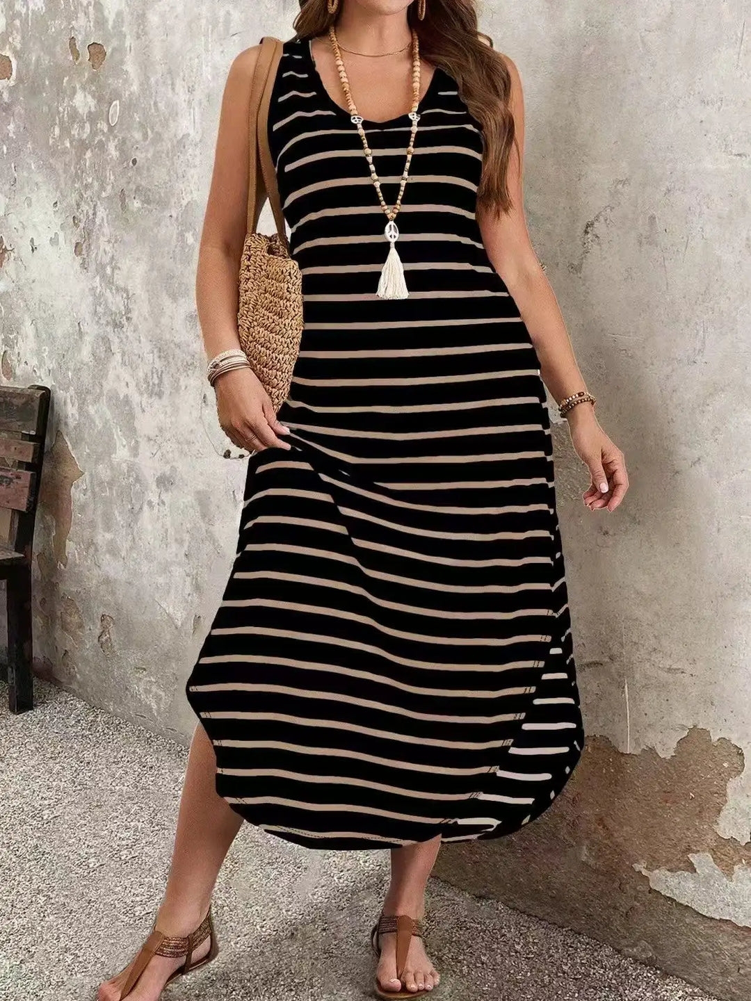 Drusilla Comfortable Sleeveless Summer Maxi Dress