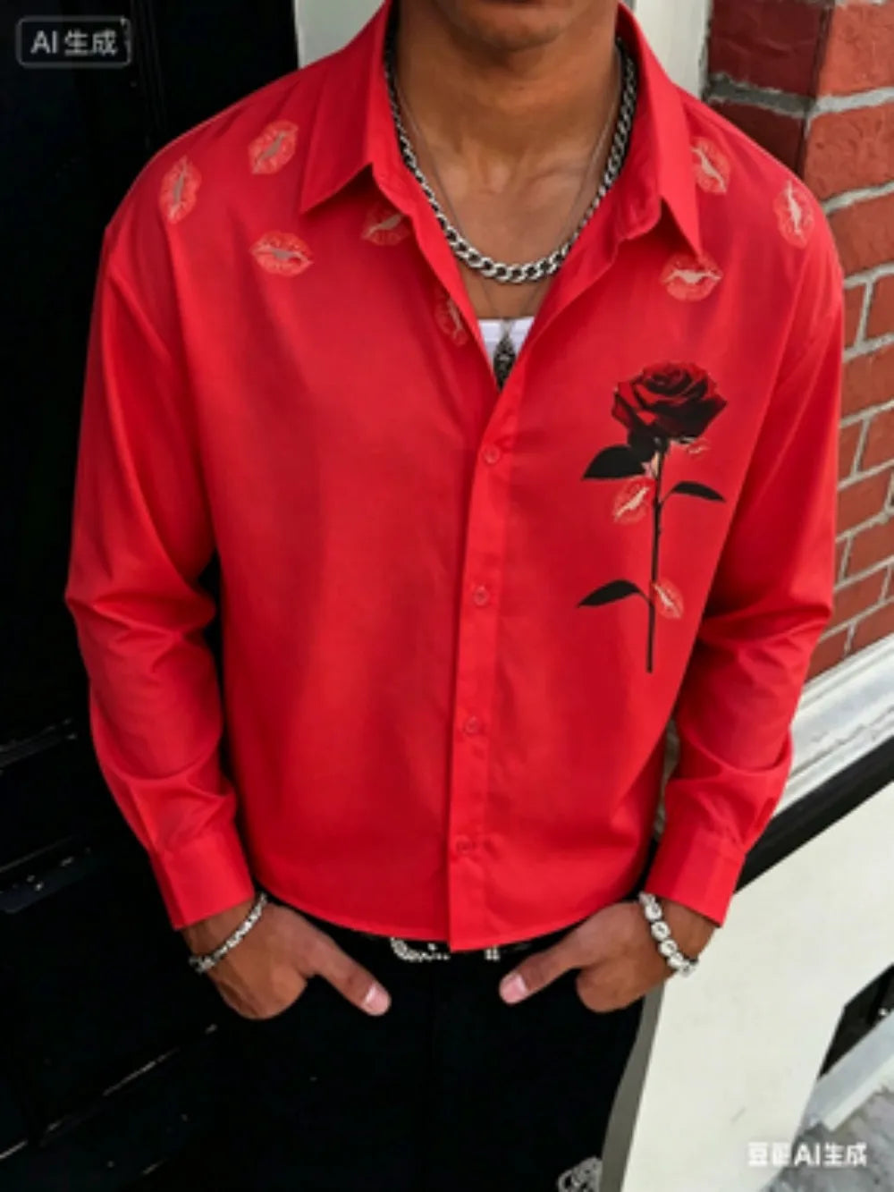 Aaron Graphic Button Front Shirt