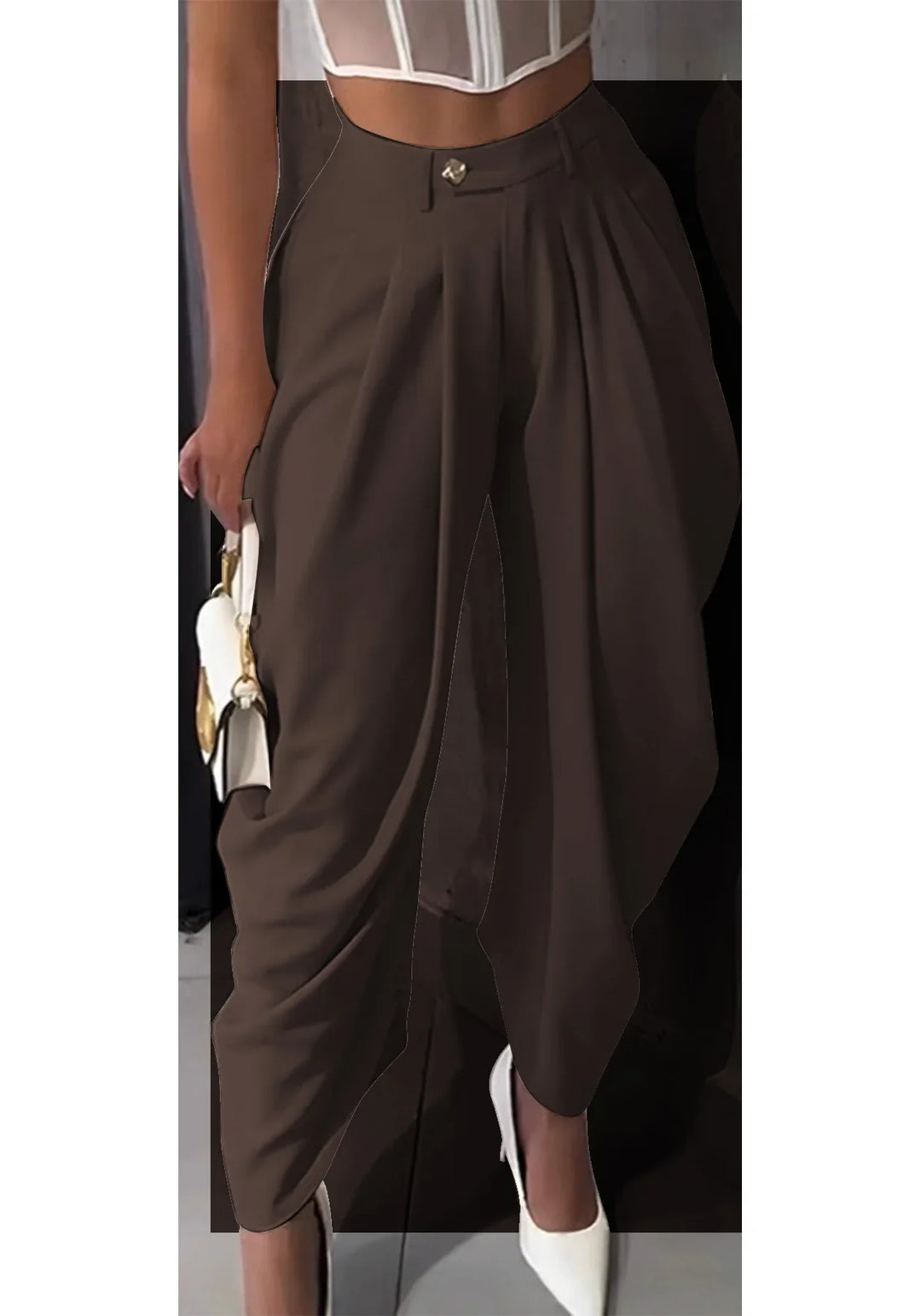 Hailey Draped Harem Trousers