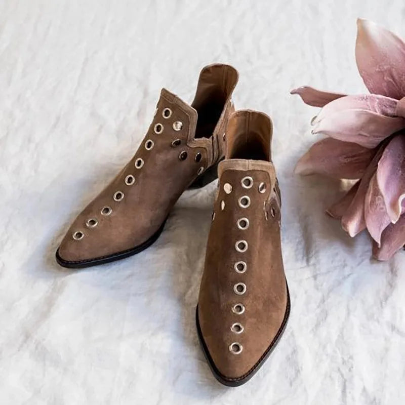 Zelie Stud Pointed Ankle Boot