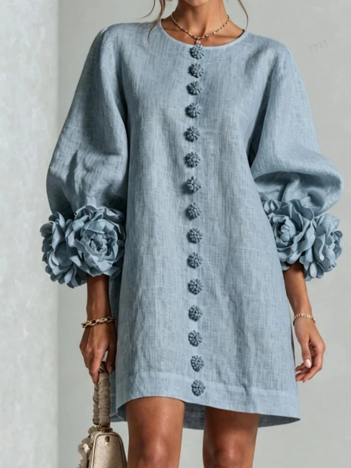 Serena Floral Cuff Mini Dress