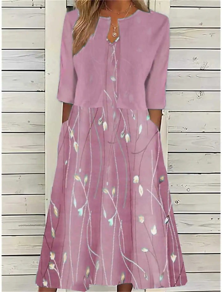 Angelina Floral Midi Dress
