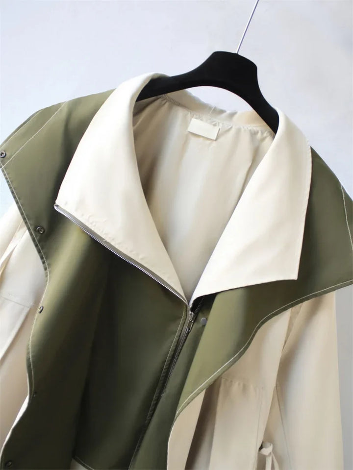 Calliope Contrast Collar Trench