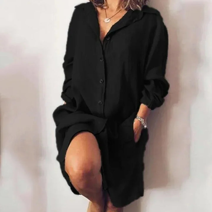 Ria Pocket Shirt Mini Dress