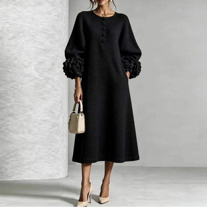 Palermo Button Front Knit Midi Dress